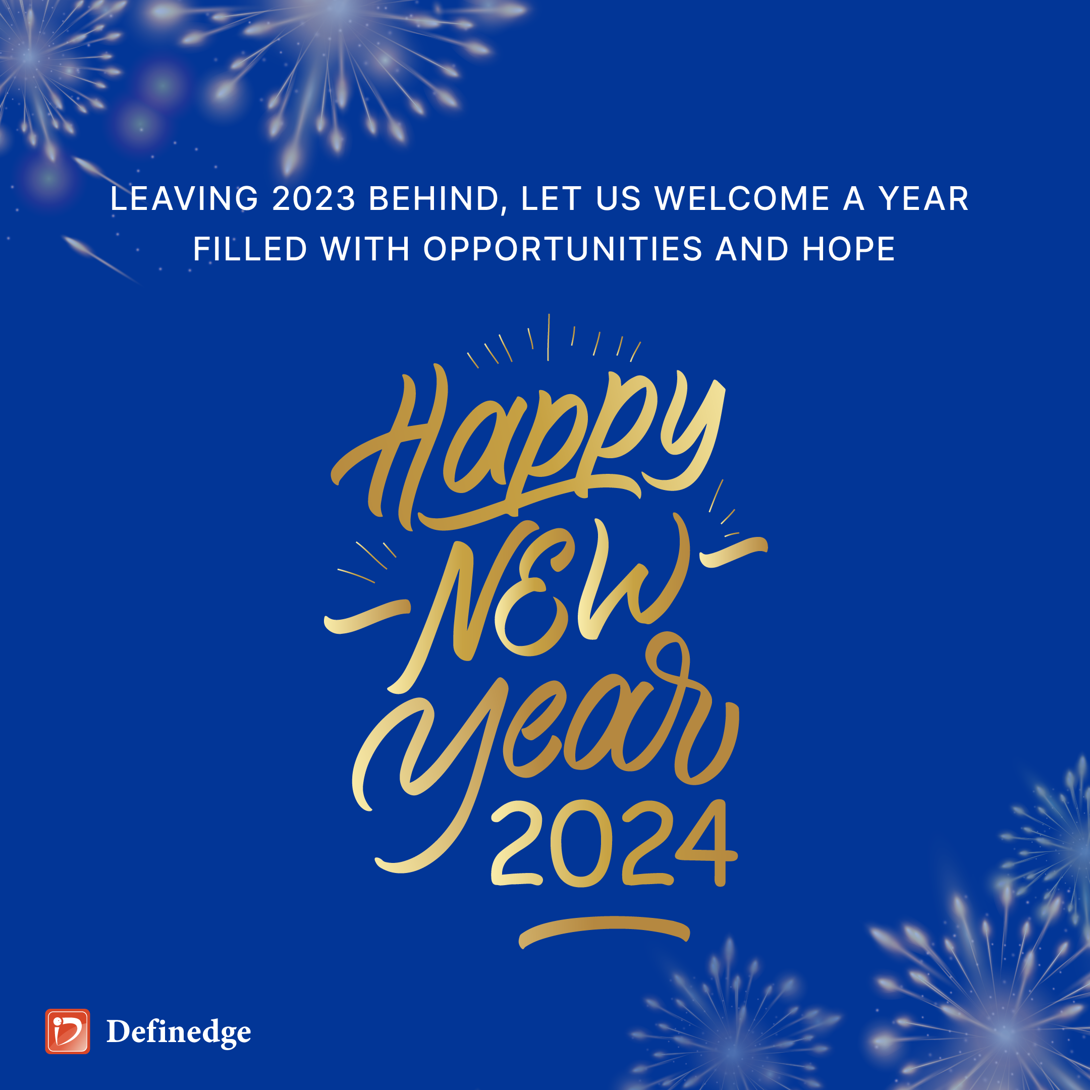 Wish you a very happy new year 2024 definedge forum